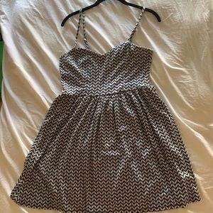 Xhilaration spaghetti strap dress navy/white in medium